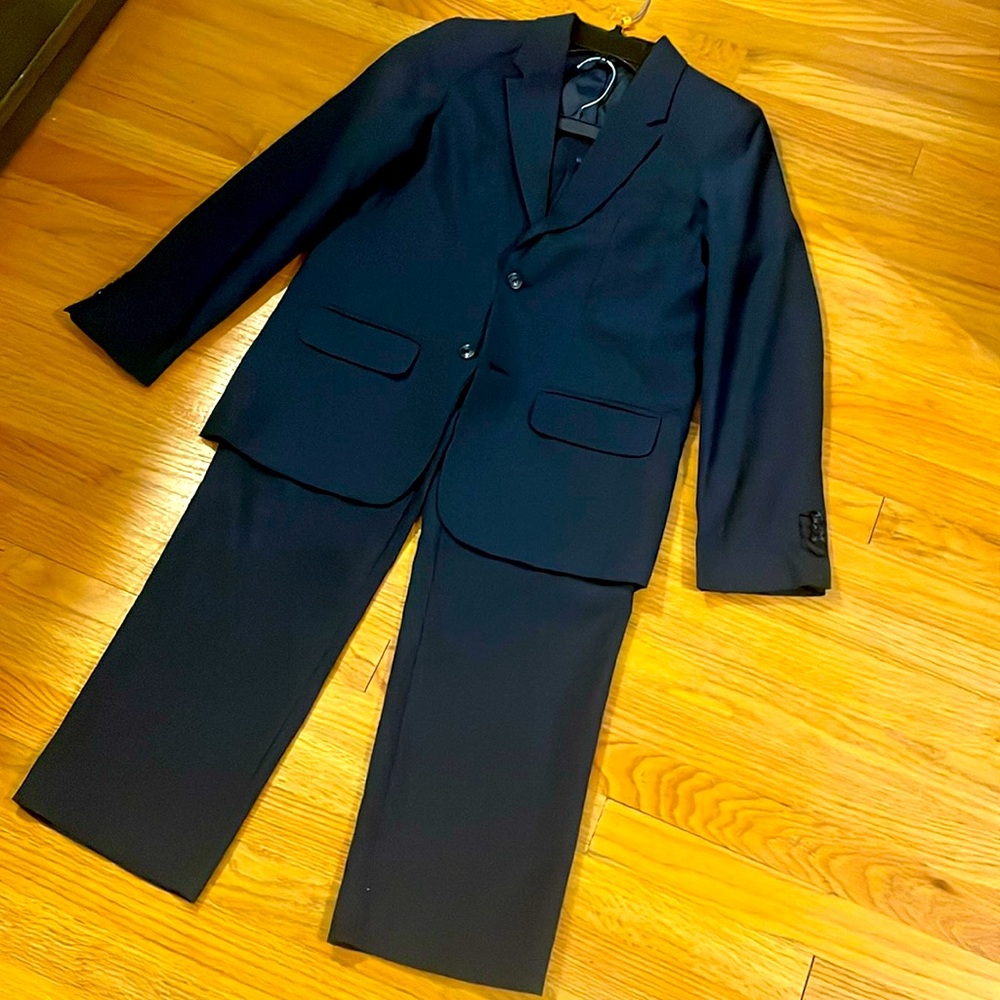 Kids Navy Blue Suit Set